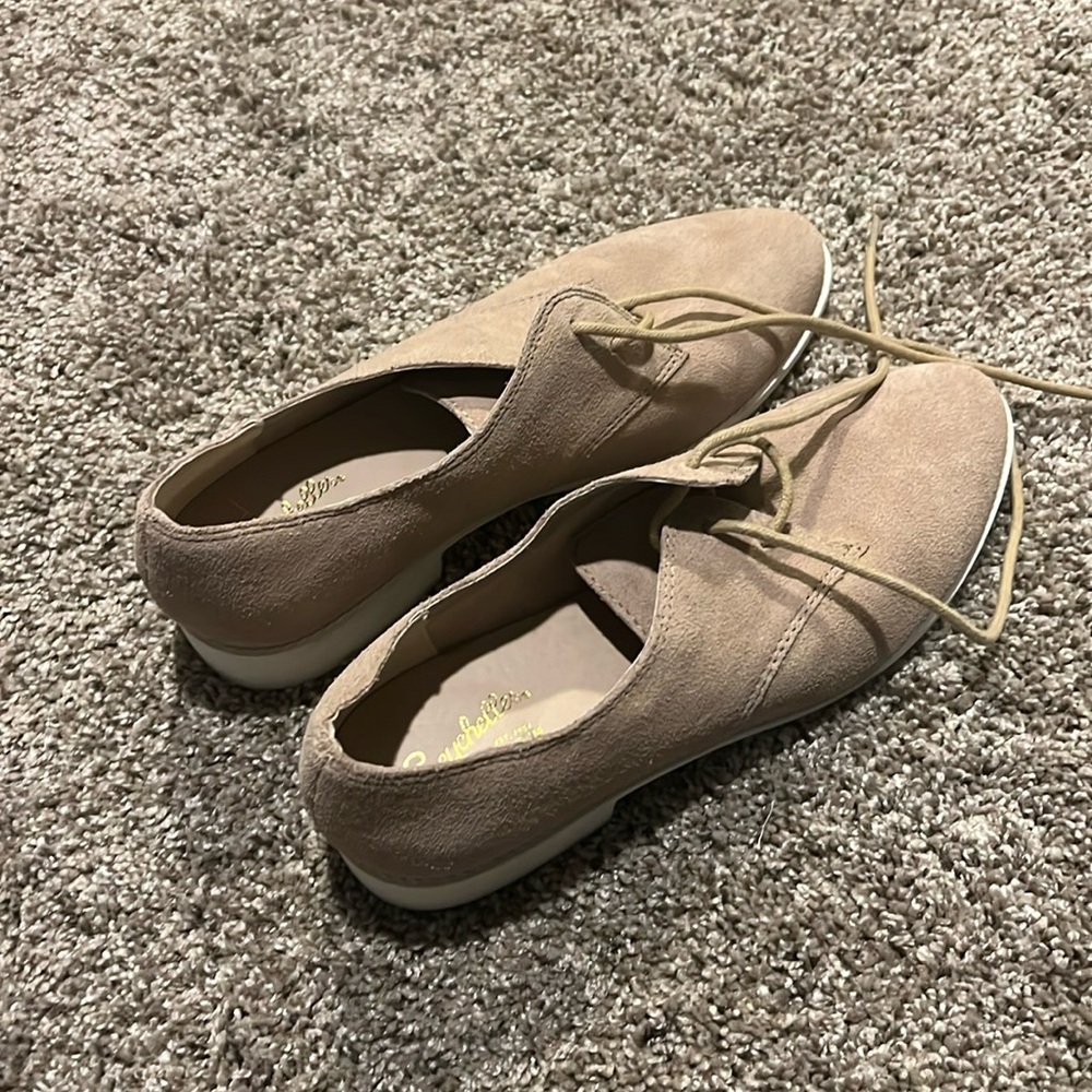 Seychelles Natural Suede Loafers